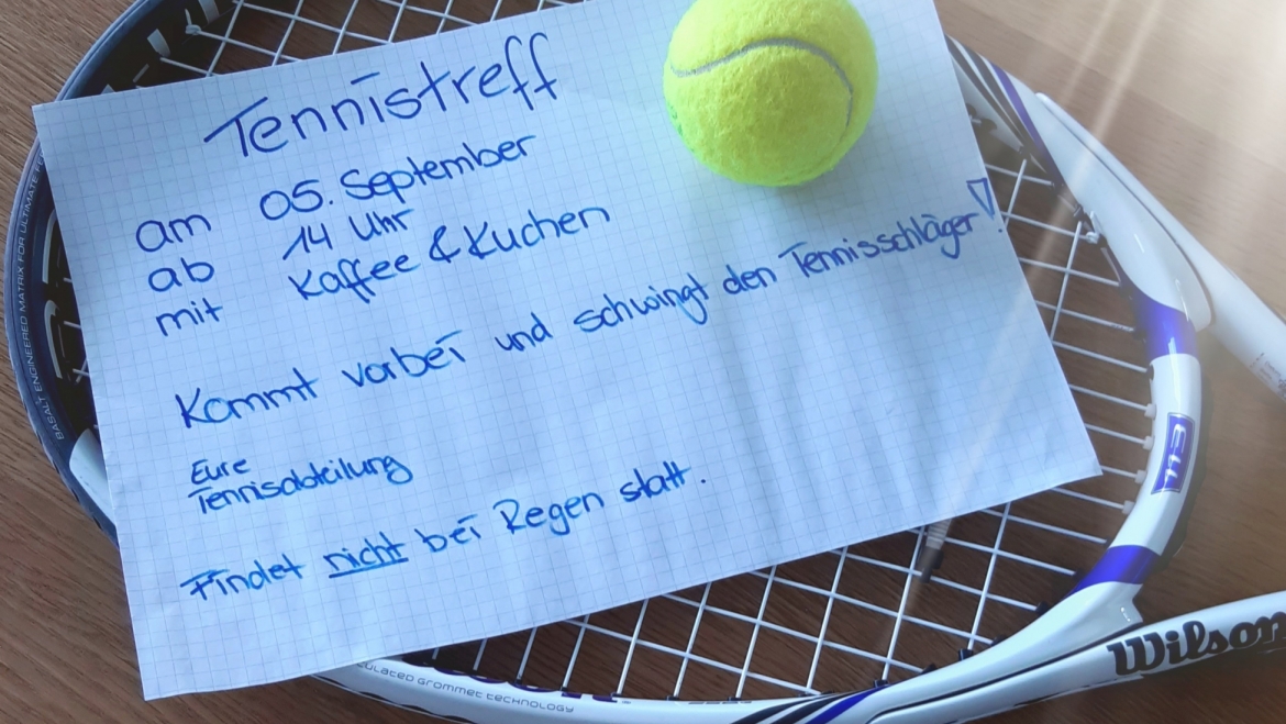 Tennistreff am 5. September